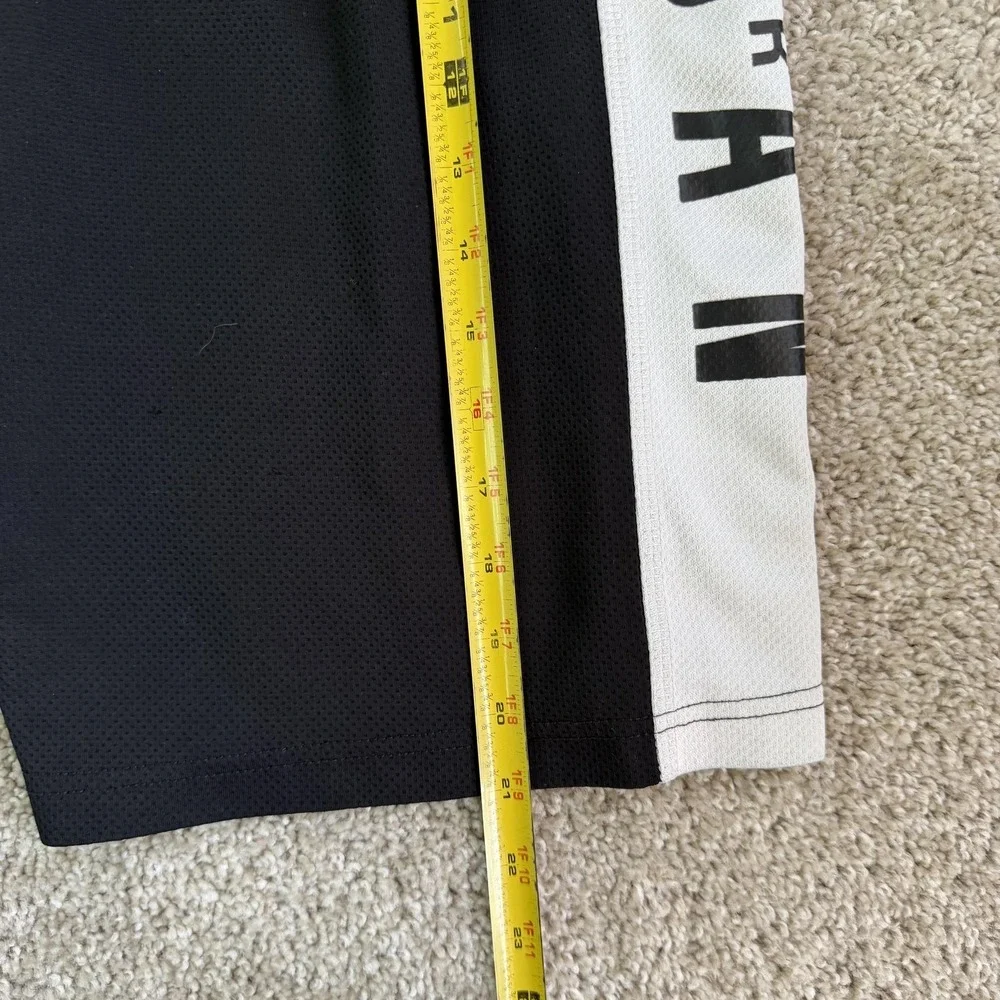 Jordan Basketball Shorts Kids XL 13-15 Yrs Black White Mesh Colorblock Gym